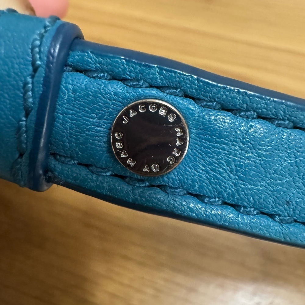 Marc by Marc Jacobs Teal Blue Leather Crossbody Bag - Picture 5 of 12